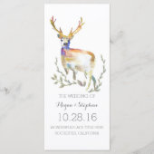 Deer Antlers Programmes de mariage (Devant)