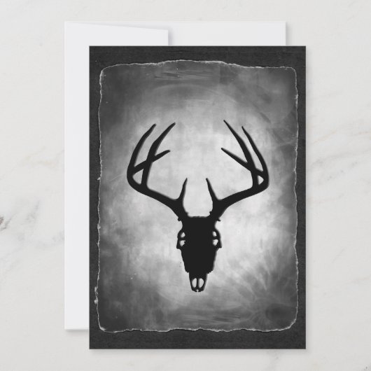 Deer Antlers Skull-patroon Kaart (Voorkant)
