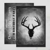 Deer Antlers Skull-patroon Kaart (Voorkant / Achterkant)