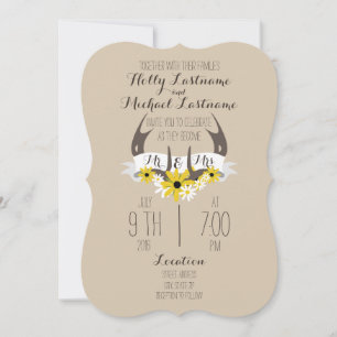 Deer Antlers + Uitnodiging tot weduwschap