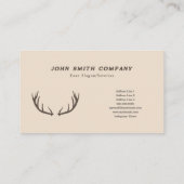 Deer Antlers & Wilderness Carte de visite (Dos)