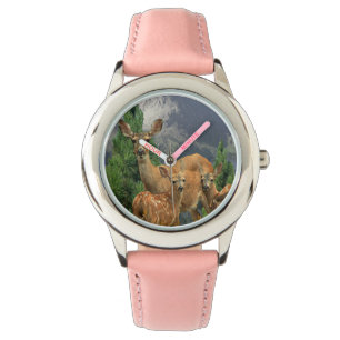 Deer art horloge