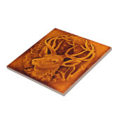 Deer Art Nouveau Tegeltje (Zijkant)