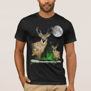 Deer Art Wildlife T-Shirt