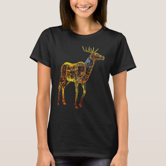 Deer artwork motif  animal deer t-shirt (Voorkant)