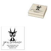 Deer Baby Horns Rubberstempel (Gestempeld)