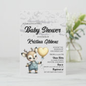 Deer Baby shower Kaart (Staand voorkant)