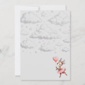 Deer Baby shower Kaart (Achterkant)