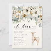 Deer Baby Shower - uitnodiging (Voorkant)