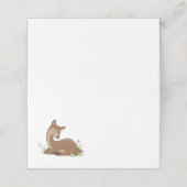 Deer Baby shower Woodland Fawn Pink (Buitenkant ongevouwen)