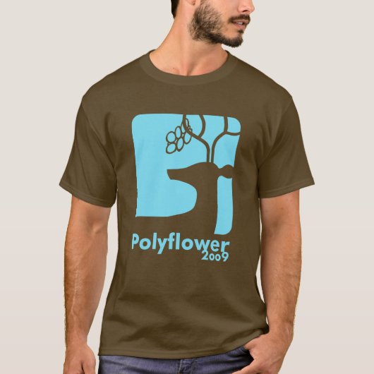 Deer Beer Blue - Polyflower 2009 T-shirt (Voorkant)