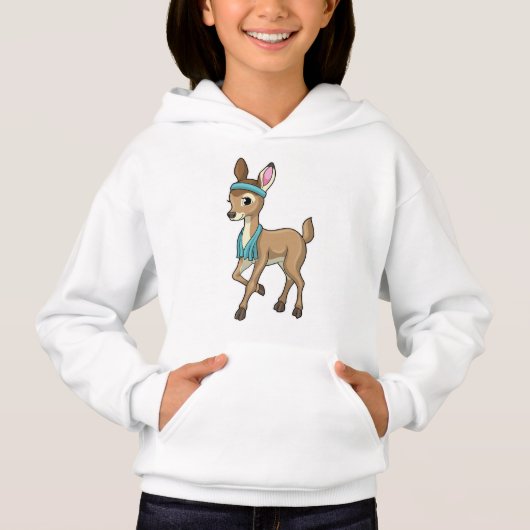 Deer bij Fitness met handdoek (Voorkant)