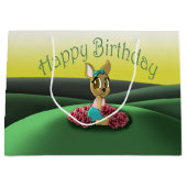 Deer Birthday Large Cadeautasje (Voorkant)