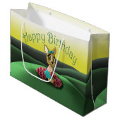 Deer Birthday Large Cadeautasje (Voorkant Gekanteld)