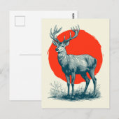 Deer Briefkaart (Voorkant / Achterkant)