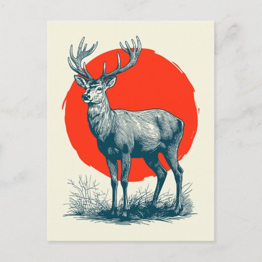 Deer Briefkaart (Voorkant)