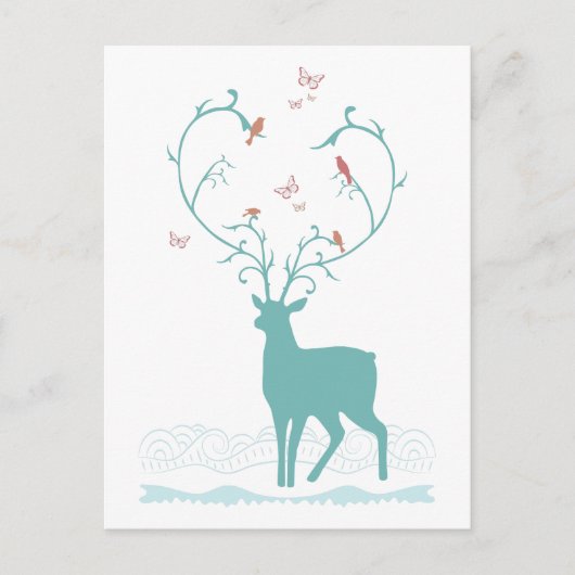 Deer Briefkaart (Voorkant)