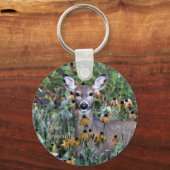 Deer Browsertuinen na vorst Sleutelhanger (Voorkant)