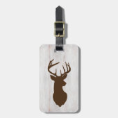 Deer Buck Hunter Rustic Custom Bagagelabel (Voorkant verticaal)