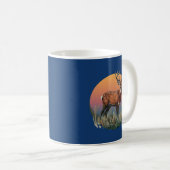 Deer Buck Meilleur Papa Jamais Mug Père Cadeau (Devant droit)