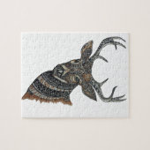 Deer Buck met gecompliceerd design Legpuzzel (Horizontaal)