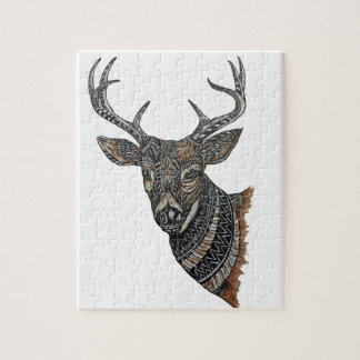 Deer Buck met gecompliceerd design Legpuzzel