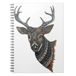 Deer Buck met gecompliceerd design Notitieboek