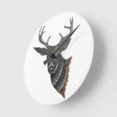 Deer Buck met gecompliceerd design Ronde Klok (Hoek)