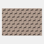 Deer Bucks Jumping Permanent patroon Inpakpapier Vel (Voorkant 2)