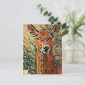 Deer Christmas greeting card Bedankkaart (Staand voorkant)