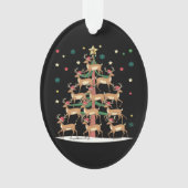 Deer Christmas Tree Drôle Vacances Cute Reindeer (devant)