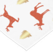 Deer Christmas Wrapping Paper Tafelkleed (Gekanteld)
