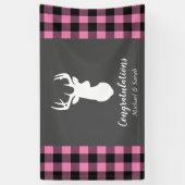 Deer Country Baby shower Girl Pink Spandoek (Verticaal)