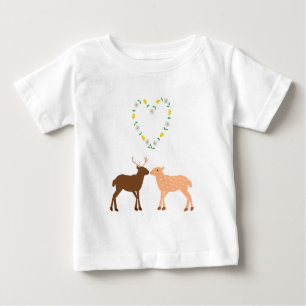Deer Couple en Daisy Heart