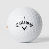 Deer Couple en Daisy Heart Golfballen (Logo)