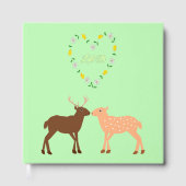Deer Couple et Daisy Heart Mariage personnalisé (Recto)