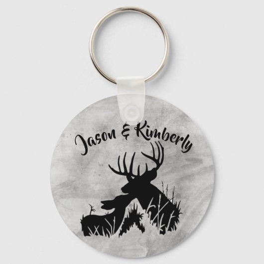 Deer Couple Sleutelhanger (Voorkant)