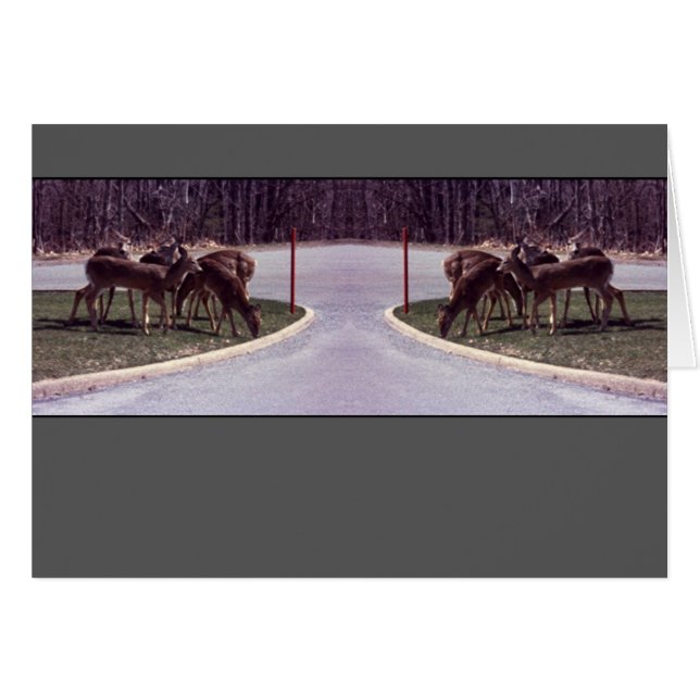 Deer Cross - Card (Voorkant Horizontaal)