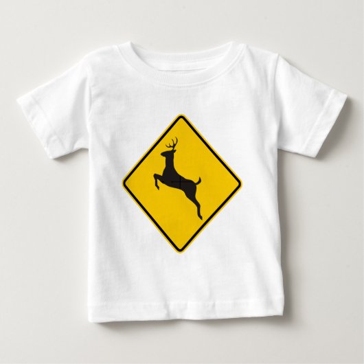 Deer Crossing Highway Sign (Voorkant)