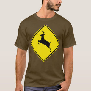 Deer Crossing Sign T-shirt