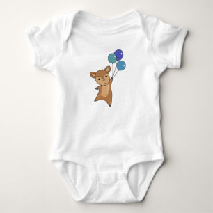 Deer Cute Animal vliegt op ballonnen Romper