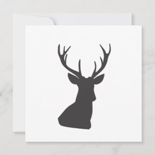 Deer Deer Silhouette Animal Wild Postca Kaart