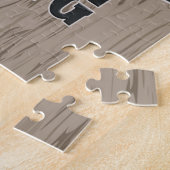 Deer Elk Hunter ADD-NAAM Bow Hunting Lodge Cabin Legpuzzel (Zijkant)