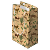  deer en bomen klein cadeauzakje (Voorkant Gekanteld)