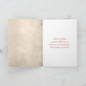 Deer en Kerstmis Wreath Feestdagen Kaart (Binnen)