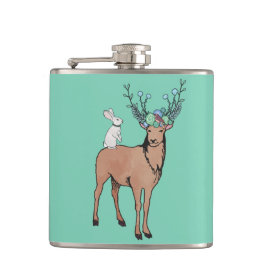 Deer- en konijnenflessen heupfles