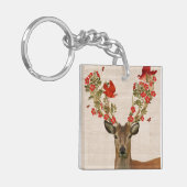 Deer en Tortelduifjes Sleutelhanger (Voorkant Links)