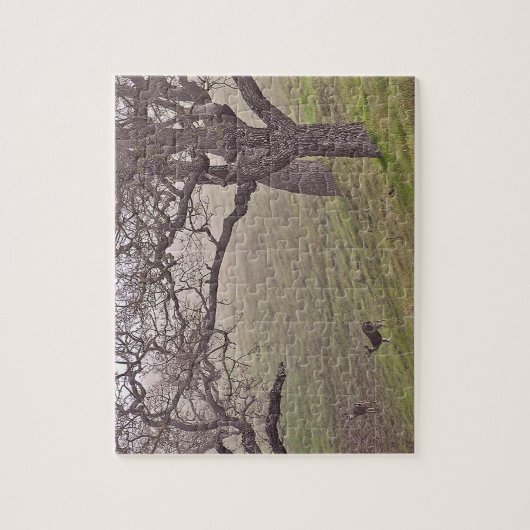 Deer en Trees Legpuzzel (Verticaal)