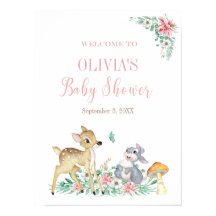 Deer en vrienden verwelkomen baby shower