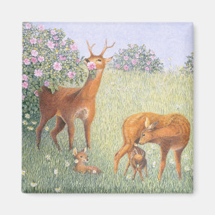 Deer Family Magneet